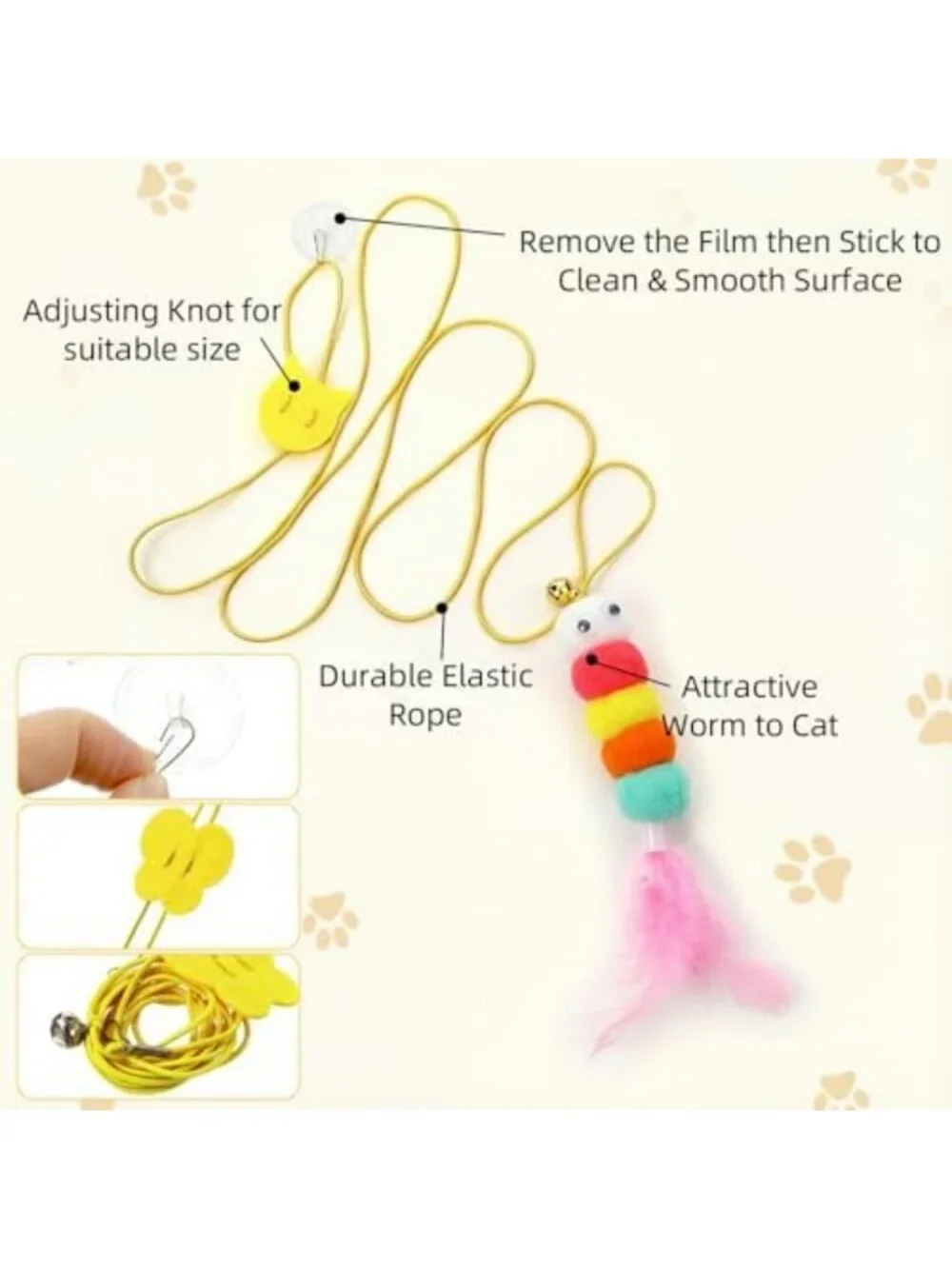 Colorful Cat Toy Set with Storage Basket - 100 Pcs Interactive Toys for Kittens